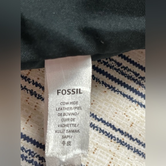 Stunning Fossil shoulder purse in dark brown leather - Picture 6 of 6